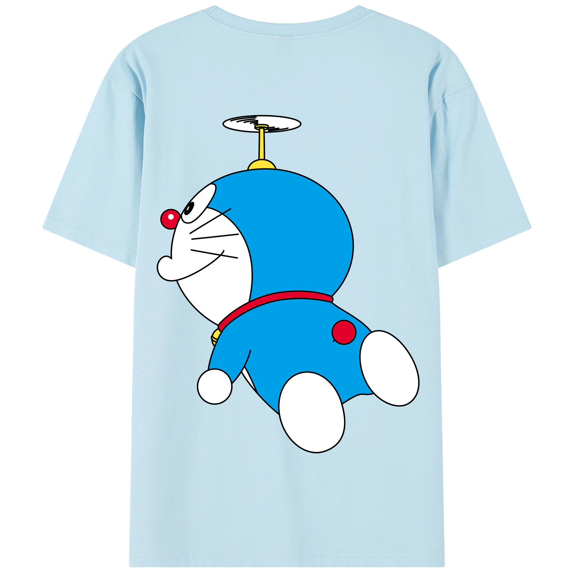 （画像用） ドラえもん Doraemon 綿100％半袖Tシャツ（背面プリント）